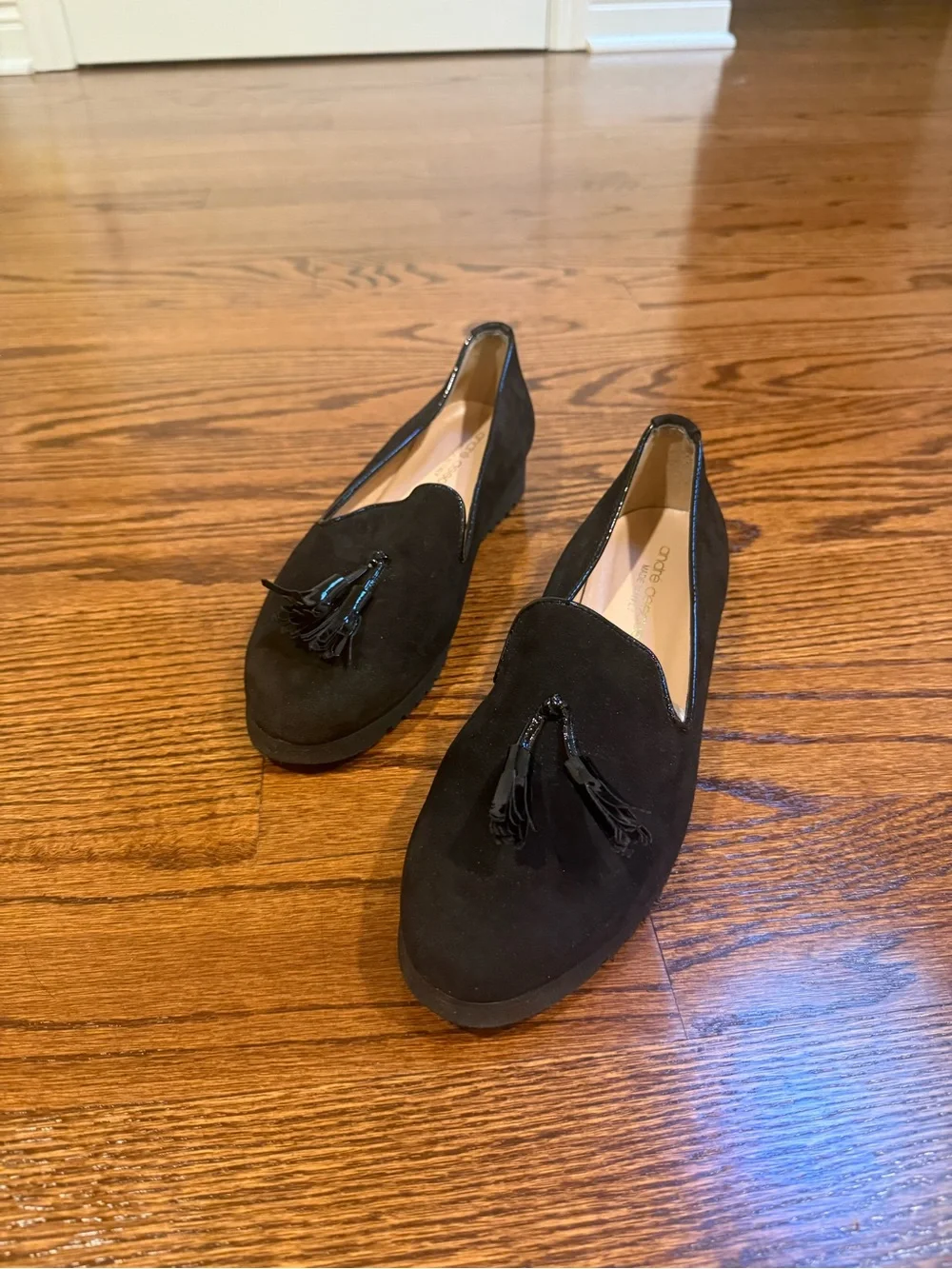 Andre Assous Women’s Black Suede Loafers - Never Worn!